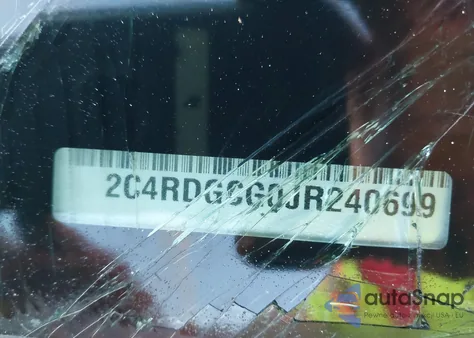 2018 Dodge Grand Caravan Sxt from USA, damaged, VIN 2C4RDGCG0JR240699